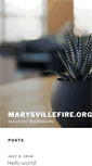 Mobile Screenshot of marysvillefire.org